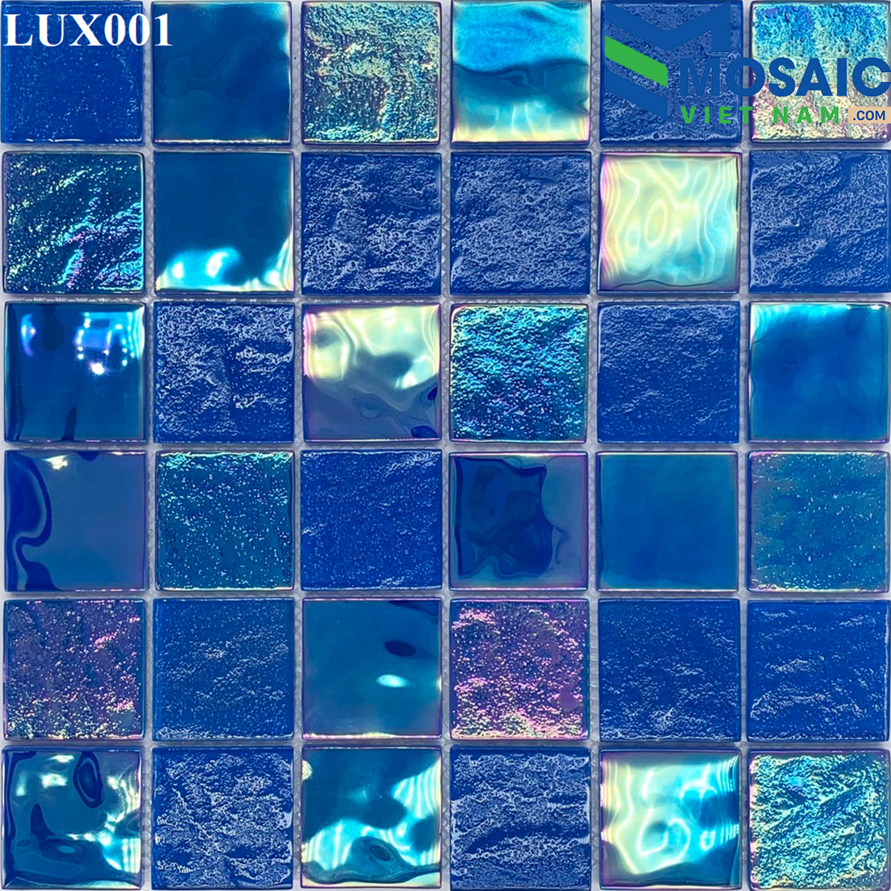 Gạch Mosaic Ánh kim sa LUX001