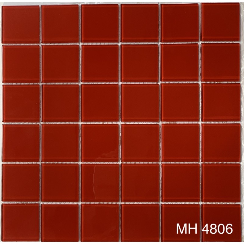 GẠCH MOSAIC THUỶ TINH MẦU ĐỎ